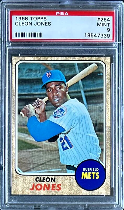 Topps Cleon Jones Psa Mint Mets Ebay