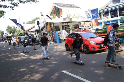 Parade Ratusan Skateboard Di Perayaan Tangerang Raya Go Skateboarding