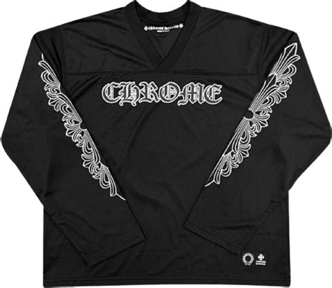 Chrome Hearts Black Mesh Hockey Jersey WHATS ON THE STAR