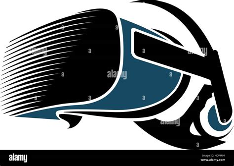 Isolated Vr Headset Logotype On White Background Black Color Virtual