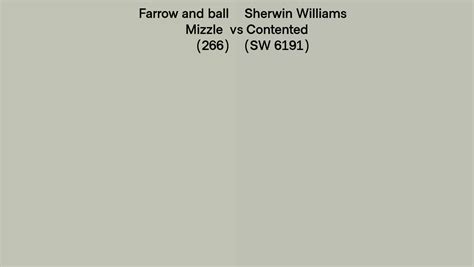 Farrow And Ball Mizzle Vs Sherwin Williams Contented Sw