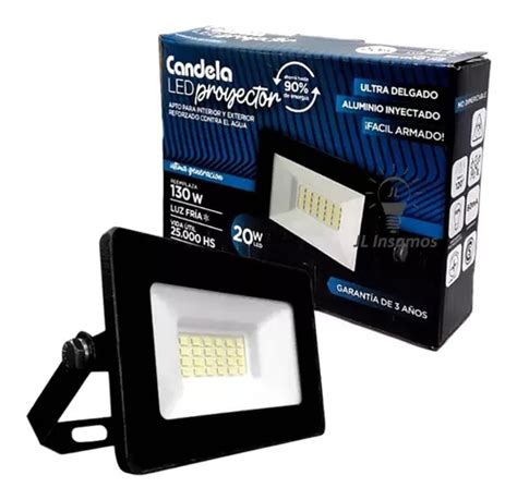 Pack Reflector Led W Luz Fria Alta Potencia Candela