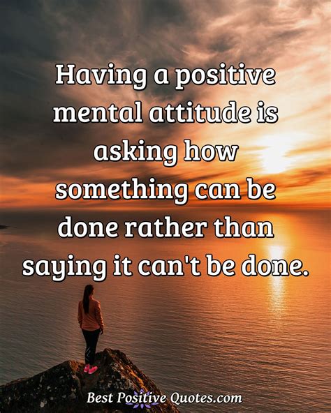 Positive Mental Attitude Quotes