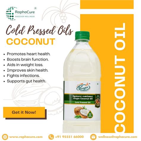 Experience The Goodness Of Nature With Our Cold Pressed Coconut Oil 🌴🥥 Raphacure Medium