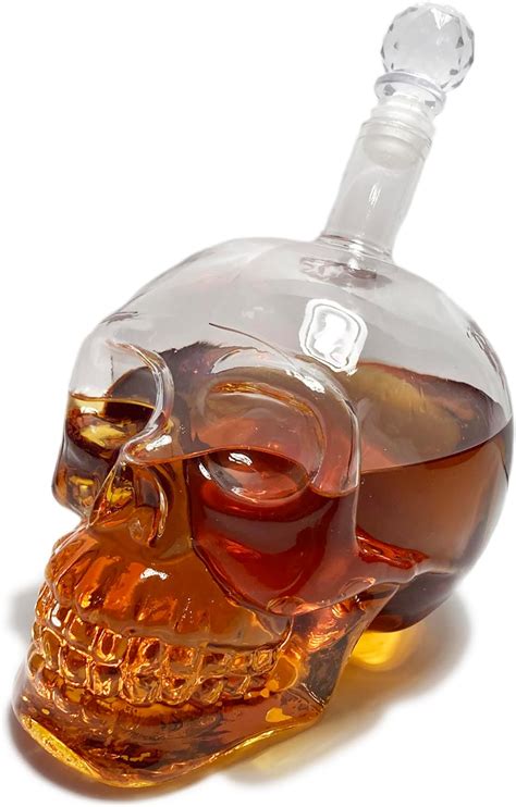 Amazon Skull Decanter Ounce Crystal Clear Lead Free Glass