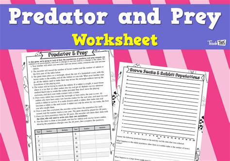 Predator and Prey - Worksheet :: Teacher Resources and Classroom Games ...