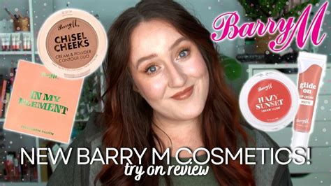 New Barry M Cosmetics Try On Chisel Cheek Duo Hazy Sunset Blush In My Element Eyeshadow