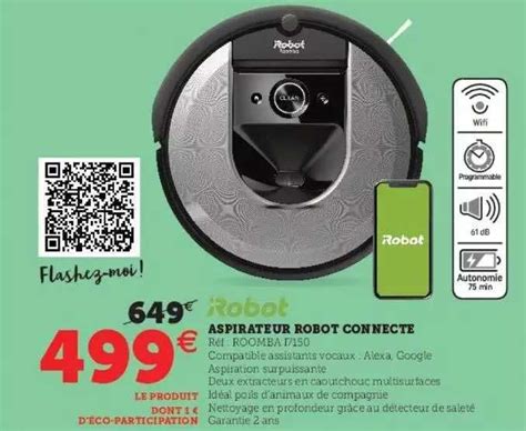 Promo Irobot Aspirateur Robot Connect Chez Hyper U Icatalogue Fr