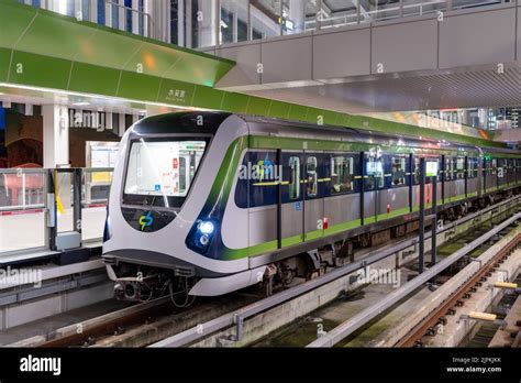 Taichung City Taiwan July 3 2022 Taichung Mrt Metro System Green