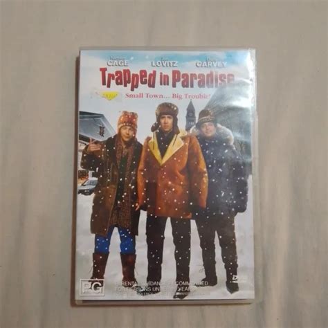 TRAPPED IN PARADISE DVD Nicolas Cage Dana Carvey Richard Jenkins Comedy ...