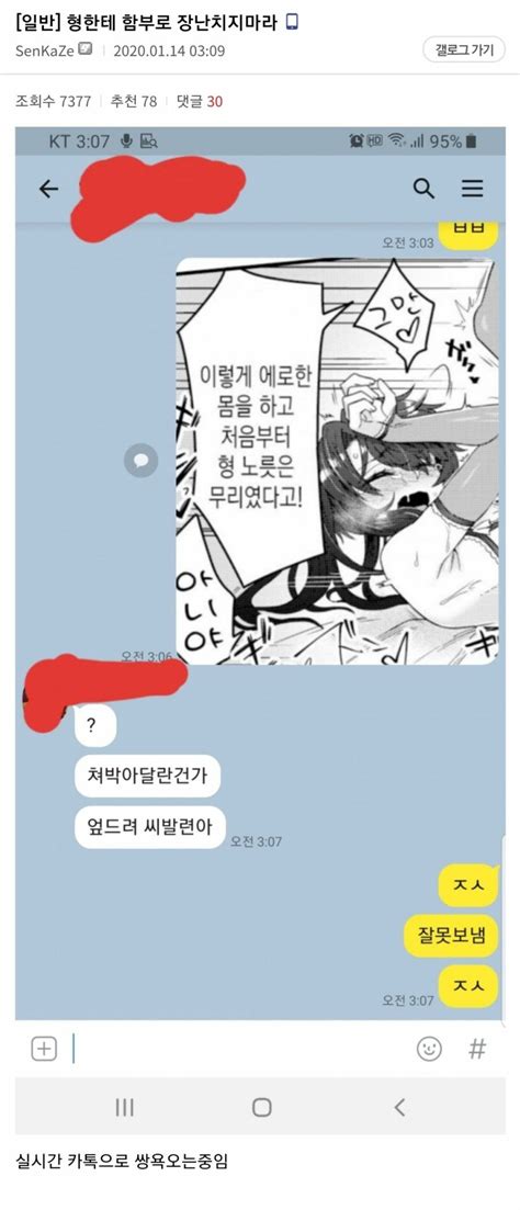 메이플스토리 인벤 형한테 함부로 장난치면 안대는 이유 메이플스토리 인벤 자유게시판 구