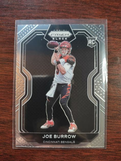 2020 Panini Chronicles Joe Burrow Prizm Black PB 1 Rookie RC