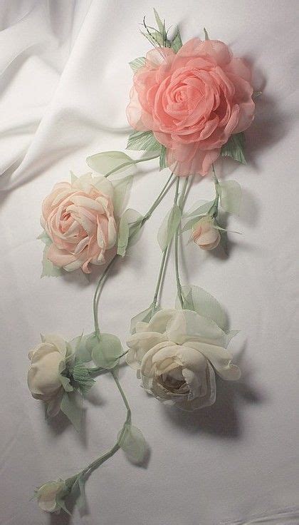 This Pin was discovered by Gla | Handmade flowers fabric, Fabric ...