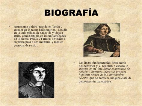 Biografia De Nicolas Copernico Resumida Para Niños