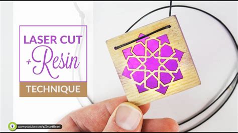 Laser Cut Resin Technique Diy Pendant Youtube