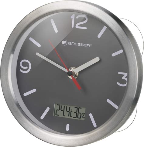 Amazon De St Leonhard Wanduhr Nachtleuchtend Edelstahl Funk Wanduhr