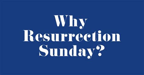 Why Resurrection Sunday Sermons Strong Tower Church