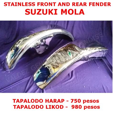 Suzuki MOLA GS125 Fender Tapalodo Stainless Shopee Philippines