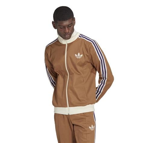 Buy Adidas Originals Mens Adicolor 70s Striped Track Top Brown Desert