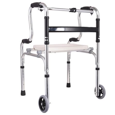 Elderly Walking Aluminum Alloy Four Legged Crutches Walking Aids For