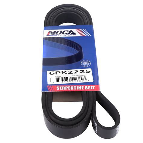 Moca Autoparts 6pk2225 Serpentine Belt Fit For 1997 1999 Chevrolet C1500 5 0l 5 7l And 2003 2008