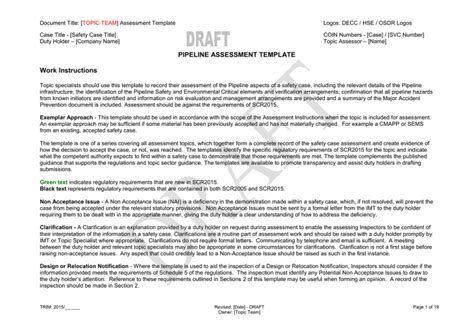 Document Title [ ] Assessment Template Case Title [safety Case Title]