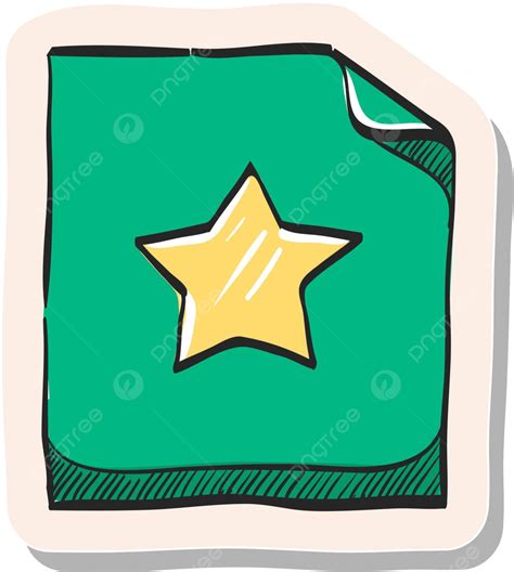 Hand Drawn Sticker Style Icon Favorite Ribbon Champion Sticker Vector