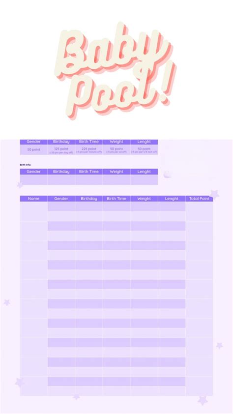 Baby Pool Templates Printable Baby Parents Tips