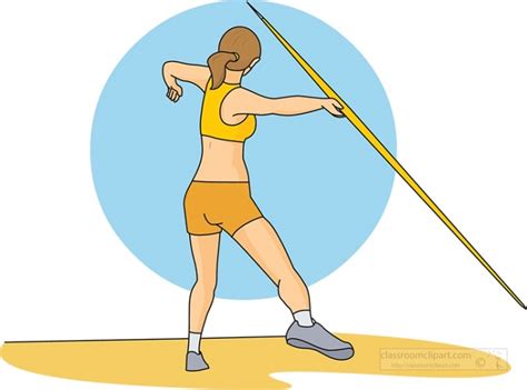 Track And Field Clipart Javelin Throw Clipart