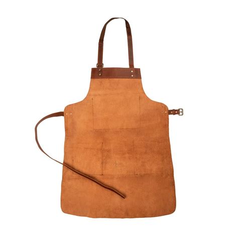 Leather Apron Brown Full Grain Leather Butchers Apron For Etsy