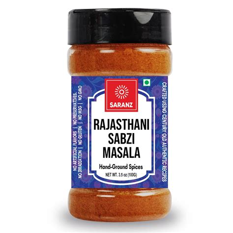 SARANZ Rajasthani Sabzi Masala Perfect For Cooking Ready To Use No