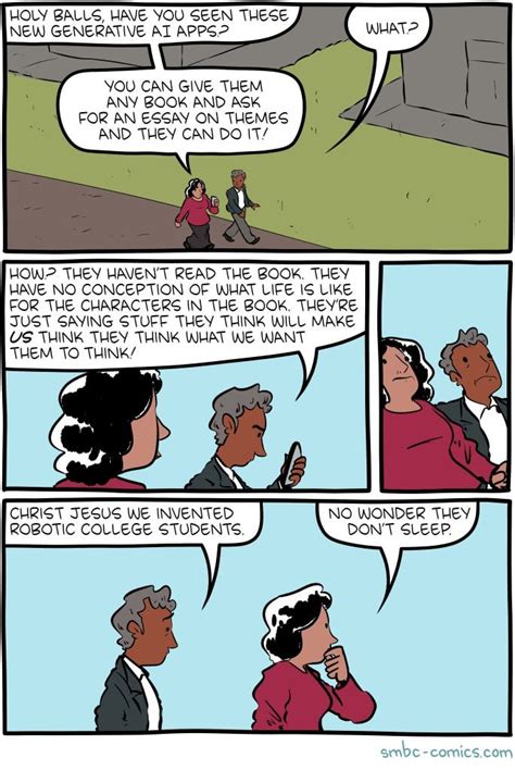 Smbc Comic On Ai Generated Text Rprofessors