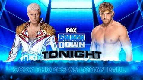 Cody Rhodes Vs Logan Paul WWE Smackdown WWE 2K23 YouTube