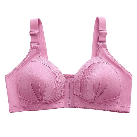 Ehqjnj Strapless Bra For Big Busted Women Women Lace Front Buckle Underwear Without Rims Vest