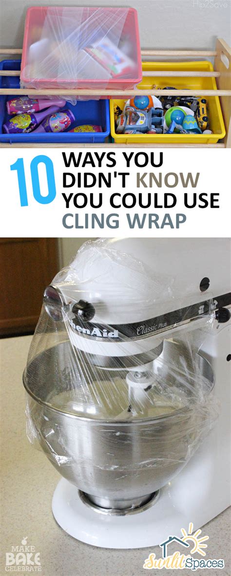 10 Ways You Didn T Know You Could Use Cling Wrap Sunlit Spaces Diy Home Decor Holiday And More