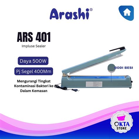 Jual Arashi Mesin Press Plastik Impulse Sealer Body Besi Alat Press