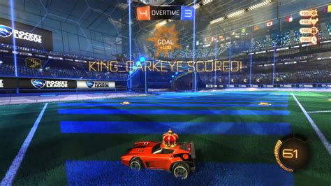 Rocket League Overtime Goal YouTube