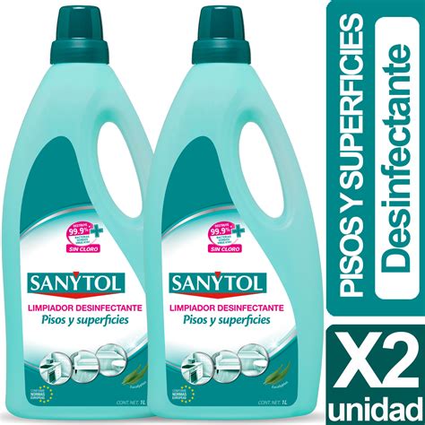 Ripley SANYTOL LIMPIADOR DESINFECTANTE PISOS Y SUPERFICIES X2 UNID