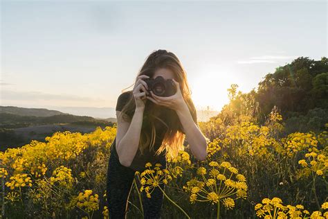 "Photographer Woman In Nature In Spring" by Stocksy Contributor "Alba ...