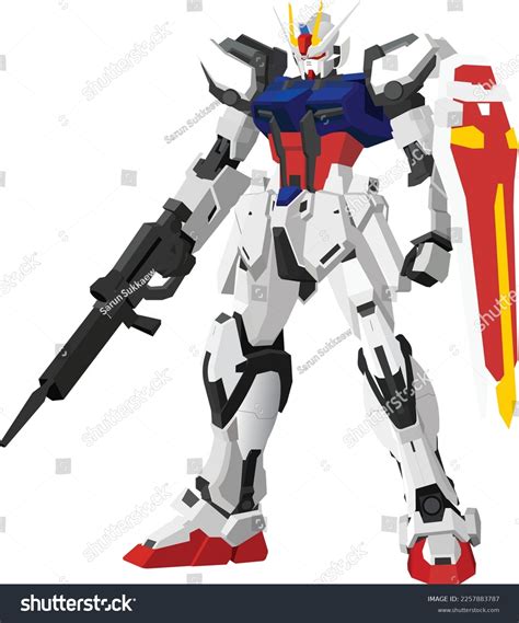 Strikes Gundam Vector Feel Free Uses Stock Vector Royalty Free