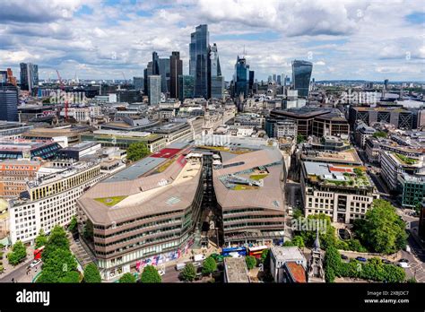 An Aerial View Of One New Change Shopping Centre London UK Stock