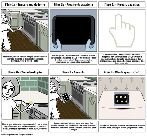 Preparo Do P O De Queijo Para Assar Storyboard