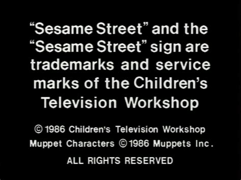 Sesame Street Copyright Bumpers Home Media Company Bumpers Wiki