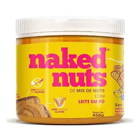 Pasta Mix de Nuts Naked Nuts Sabor Leite em Pó Incomparavel Comida