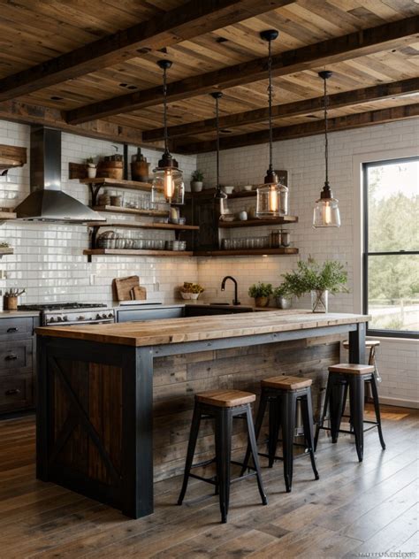 Rustic Farmhouse Vintage Inspired Kitchen Ideas Aulivin