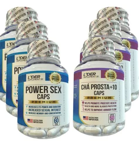 Power Sex 60 Caps Cha Prosta 10 60 Caps 6 Potes Mercadolivre