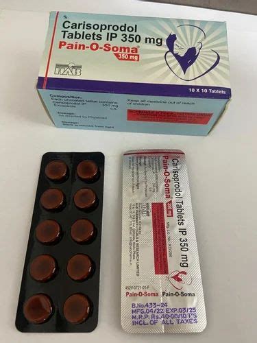 Carisoprodol Soma Mg At Rs Strip Carisoprodol Tablets In