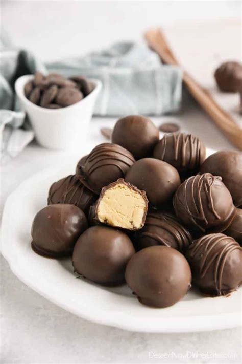 Easy Peanut Butter Balls {buckeyes Or Truffles} Dessert Now Dinner Later