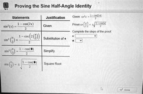 SOLVED Given Sin 2 X 1 Cos 2x 2 Prove Sin X 2 Plus Minus