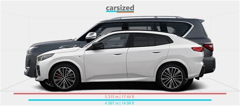 Dimensions BMW X2 2024 Present Vs Nissan Patrol 2021 Present